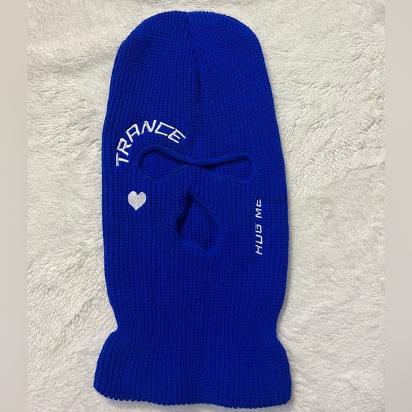 Trance hug me blue ski mask rave wonderland beanie - Picture 4 of 6